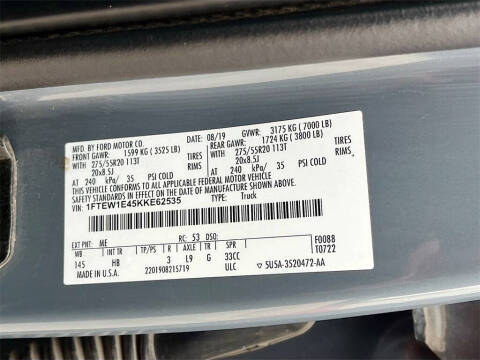 2019 Ford F-150 Lariat