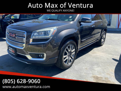 2013 GMC Acadia for sale at Auto Max of Ventura in Ventura CA