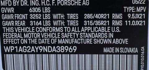 2022 Porsche Cayenne GTS