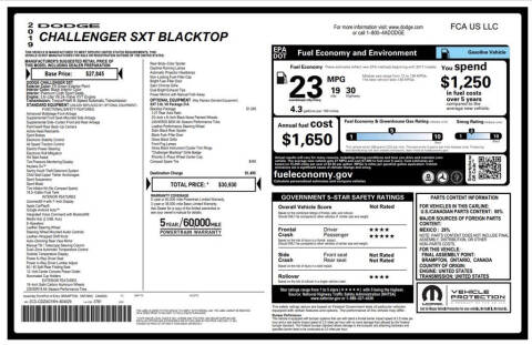 2019 Dodge Challenger SXT