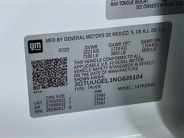 2022 GMC Sierra 1500