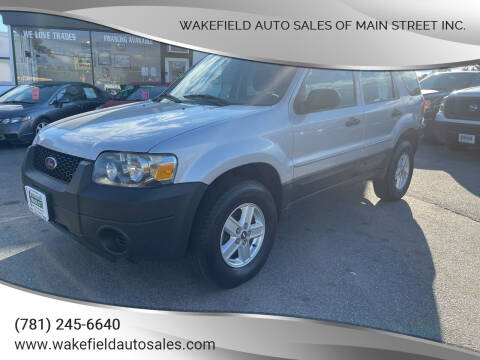 2005 Ford Escape for sale at Wakefield Auto Sales of Main Street Inc. in Wakefield MA