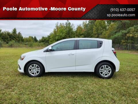 2017 Chevrolet Sonic for sale at Poole Automotive -Moore County in Aberdeen NC