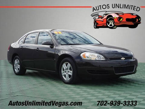 2008 Chevrolet Impala for sale at Autos Unlimited in Las Vegas NV