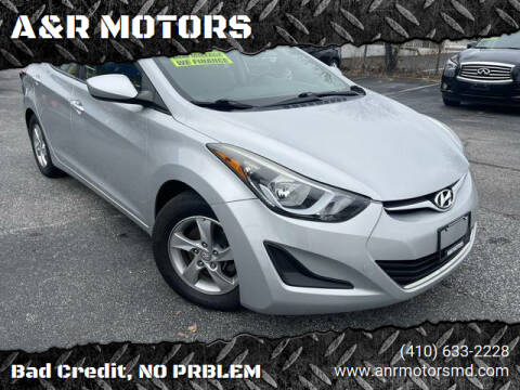 2015 Hyundai Elantra for sale at A&R MOTORS in Baltimore MD