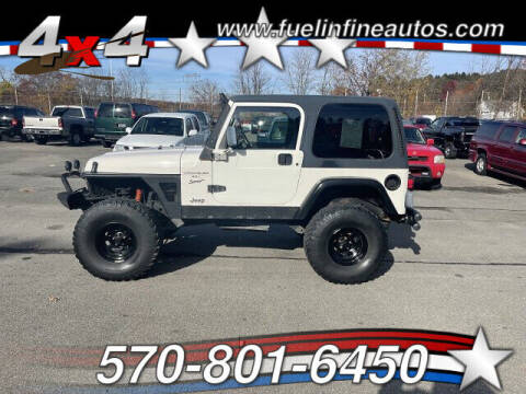 1999 Jeep Wrangler for sale at FUELIN FINE AUTO SALES INC in Saylorsburg PA