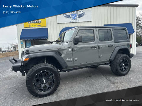 2018 Jeep Wrangler Unlimited for sale at Larry Whicker Motors in Kernersville NC