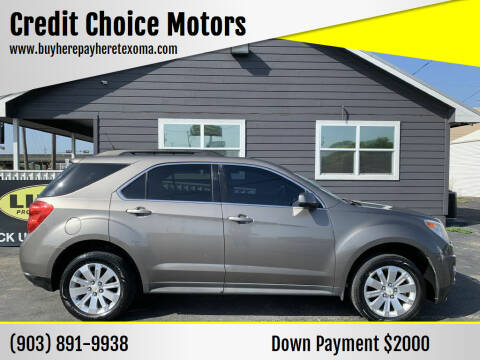 2010 Chevrolet Equinox for sale at Credit Choice Motors in Sherman TX