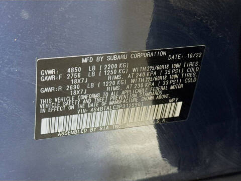 2023 Subaru Outback Onyx Edition