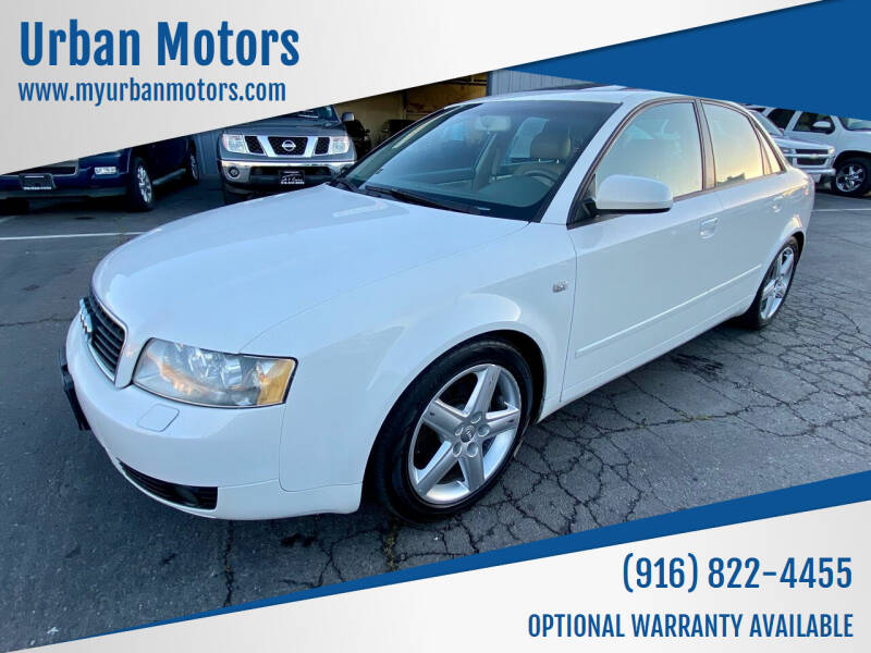 2004 Audi A4 for sale at Urban Motors in Sacramento CA