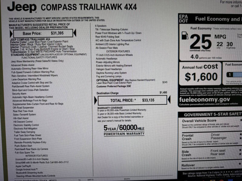 2021 Jeep Compass Trailhawk