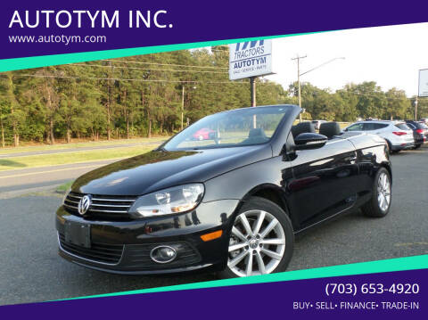 2013 Volkswagen Eos for sale at AUTOTYM INC. in Fredericksburg VA