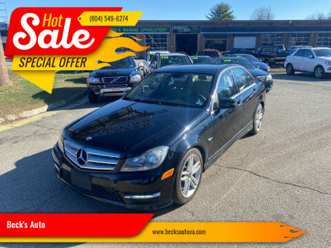 2012 Mercedes-Benz C-Class for sale at Beck's Auto in Chesterfield VA