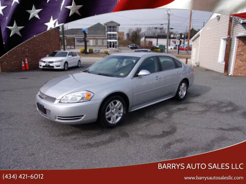 2015 Chevrolet Impala Limited for sale at BARRYS AUTO SALES LLC in Danville VA