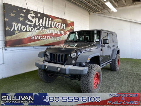 2017 Jeep Wrangler Unlimited for sale at SULLIVAN MOTOR COMPANY INC. in Mesa AZ