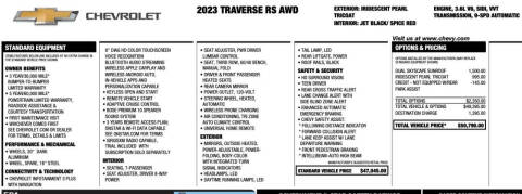 2023 Chevrolet Traverse RS