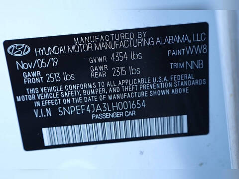 2020 Hyundai Sonata SEL