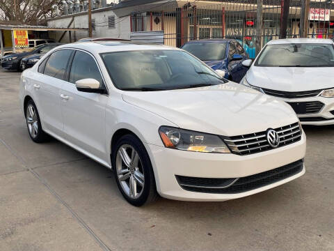 2014 Volkswagen Passat for sale at Hispanos Cars 4 Less by Cadena Motors, Inc. in Houston TX