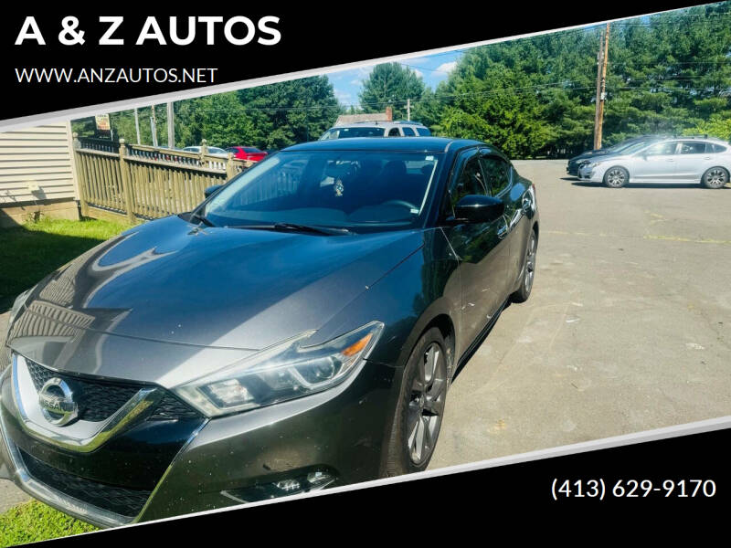 2016 Nissan Maxima for sale at A & Z AUTOS in Westfield MA