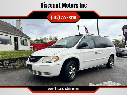 2002 Chrysler Town and Country for sale at Discount Motors Inc in Nashville TN