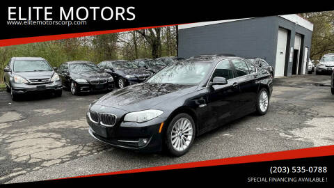 2013 BMW 5 Series for sale at ELITE MOTORS in West Haven CT