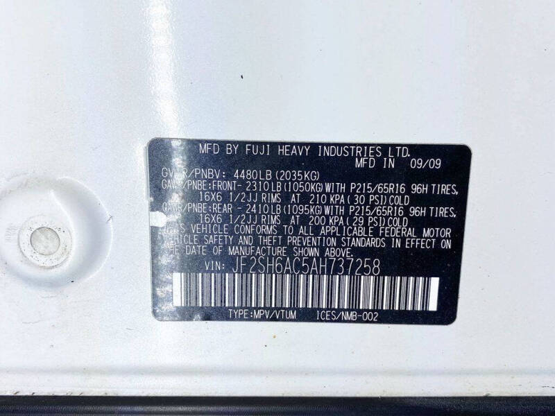 2010 Subaru Forester 2.5X