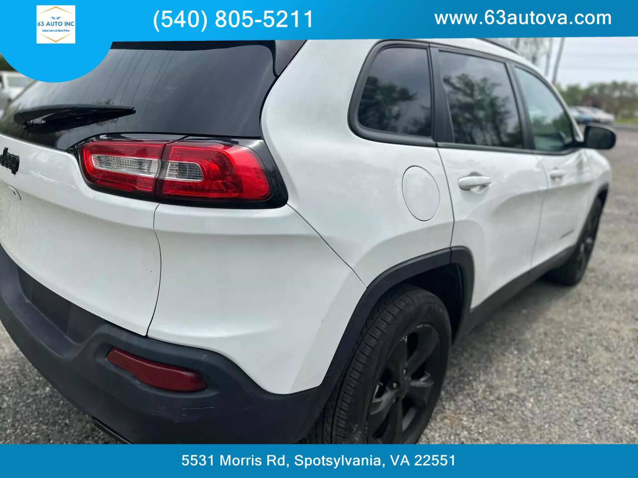 2016 Jeep Cherokee for sale at 63 Auto Inc in Spotsylvania, VA