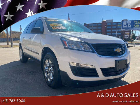 2014 Chevrolet Traverse for sale at A & D Auto Sales in Joplin MO