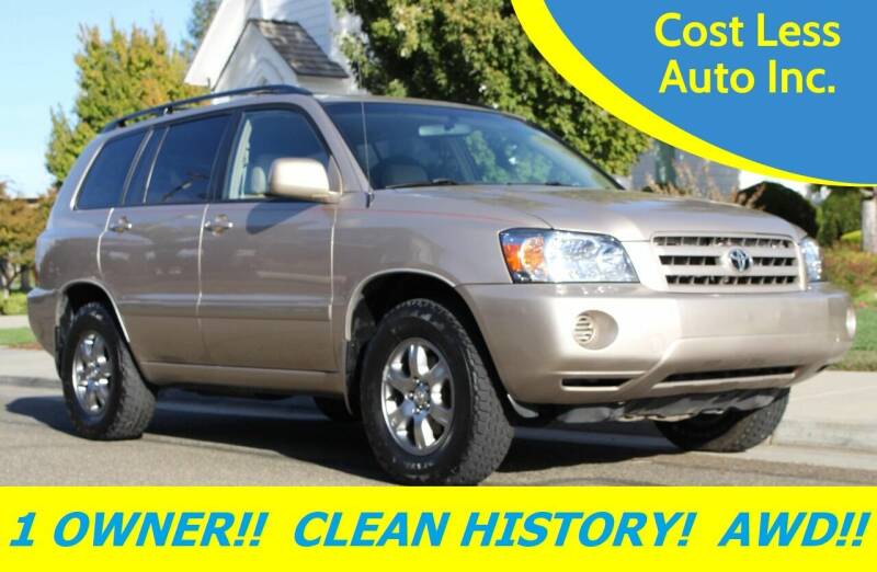 2005 Toyota Highlander for sale at Cost Less Auto Inc. in Rocklin CA