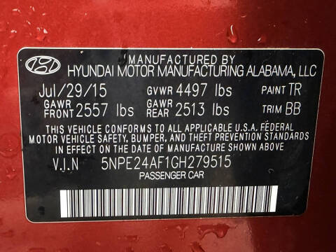 2016 Hyundai Sonata SE