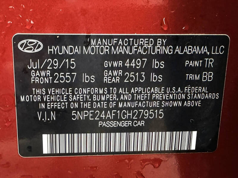 2016 Hyundai Sonata SE