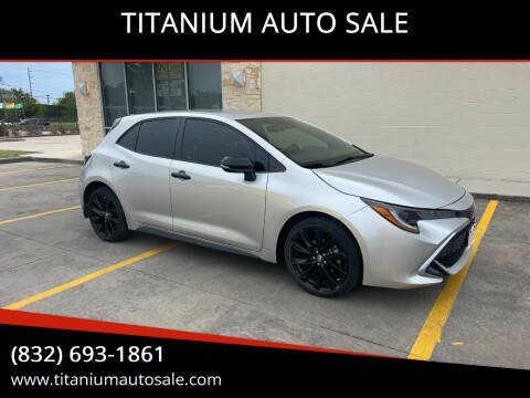 2020 Toyota Corolla Hatchback for sale at TITANIUM AUTO SALE in Houston TX