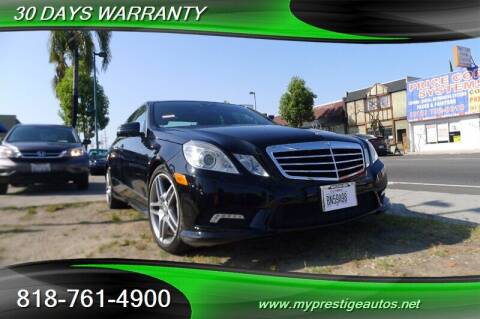 2011 Mercedes-Benz E-Class for sale at Prestige Auto Sports Inc in North Hollywood CA