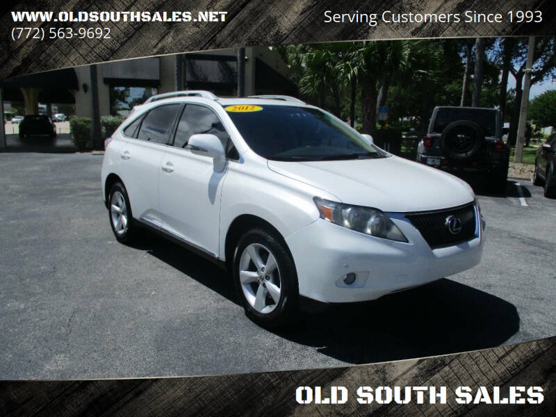 2012 Lexus RX 350 for sale at OLD SOUTH SALES in Vero Beach FL