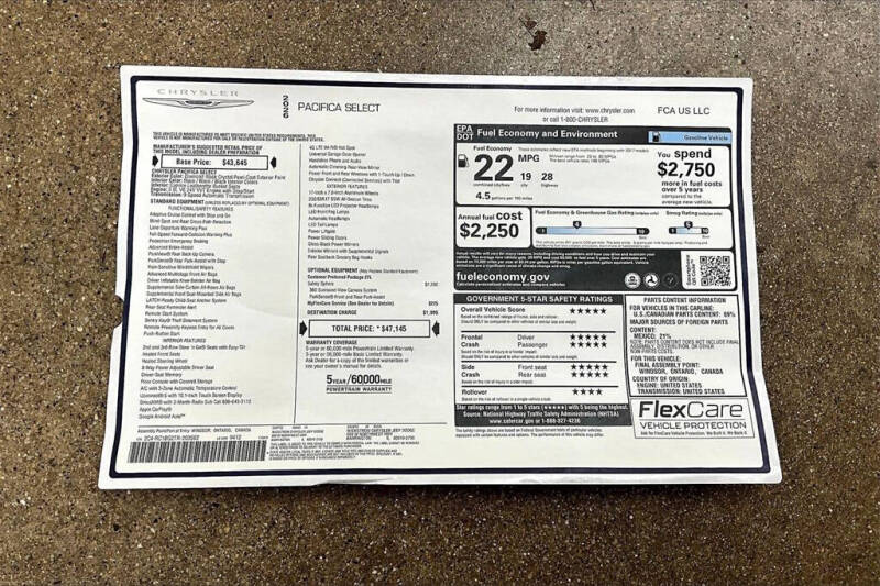 2026 Chrysler Pacifica Select