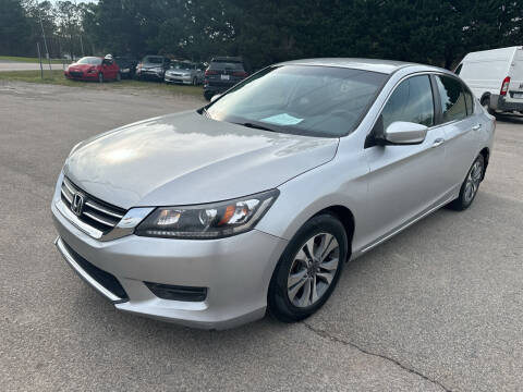 2014 Honda Accord for sale at Pinnacle Acceptance Corp. in Franklinton NC