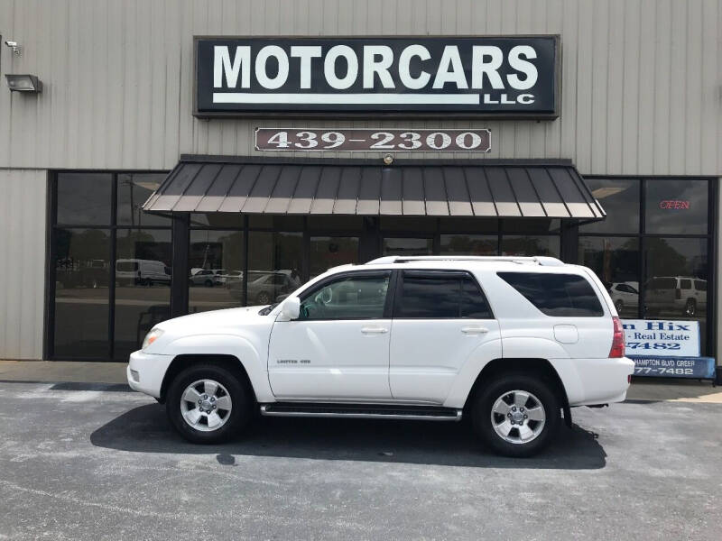 2003 Toyota 4Runner for sale at MotorCars LLC in Wellford SC