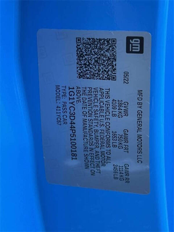 2023 Chevrolet Corvette Stingray