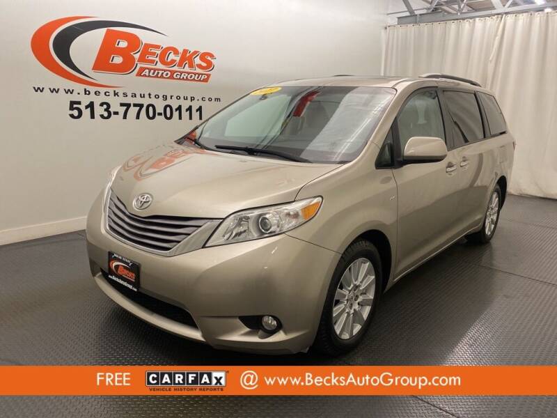 2017 Toyota Sienna for sale at Becks Auto Group in Mason OH