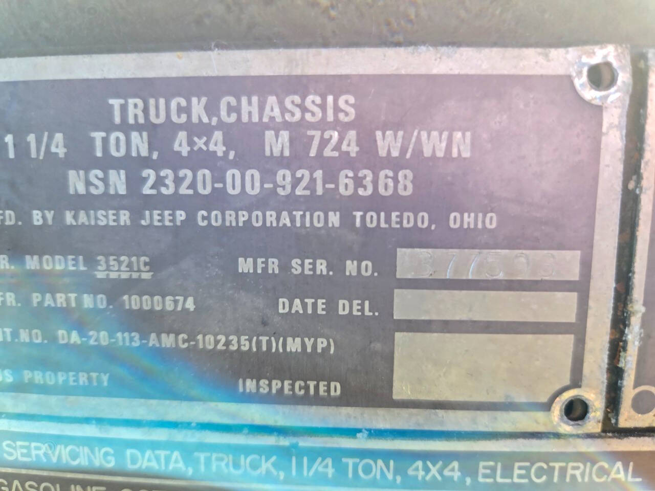 1971 Jeep M724 67