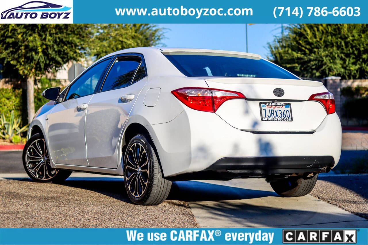 2015 Toyota Corolla for sale at Auto Boyz in Garden Grove, CA