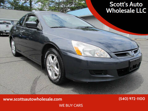 2006 Honda Accord for sale at Scott's Auto Wholesale LLC in Locust Grove VA