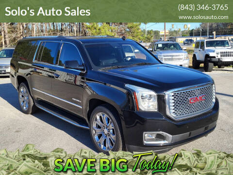 2015 GMC Yukon XL for sale at Solo's Auto Sales in Timmonsville SC