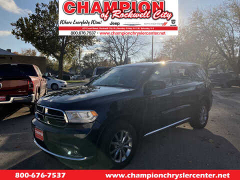 2017 Dodge Durango for sale at CHAMPION CHRYSLER CENTER in Rockwell City IA