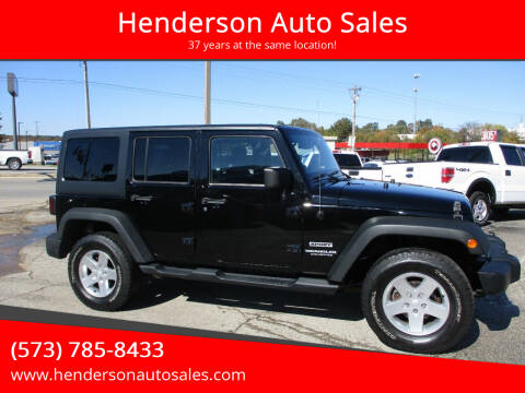 2014 Jeep Wrangler Unlimited for sale at Henderson Auto Sales in Poplar Bluff MO