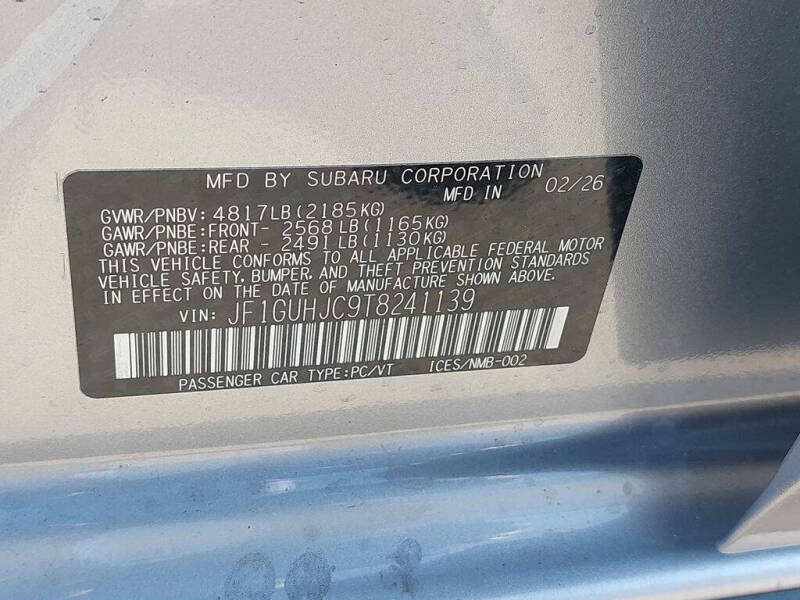 2026 Subaru Impreza RS