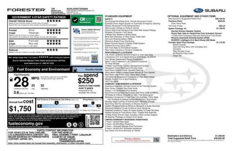 2026 Subaru Forester Sport