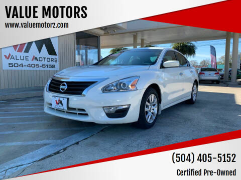 2015 Nissan Altima for sale at VALUE MOTORS in Kenner LA