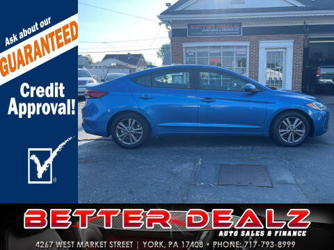 2017 Hyundai Elantra for sale at Better Dealz Auto Sales & Finance in York PA