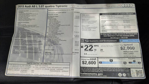 2015 Audi A8 L 3.0T quattro